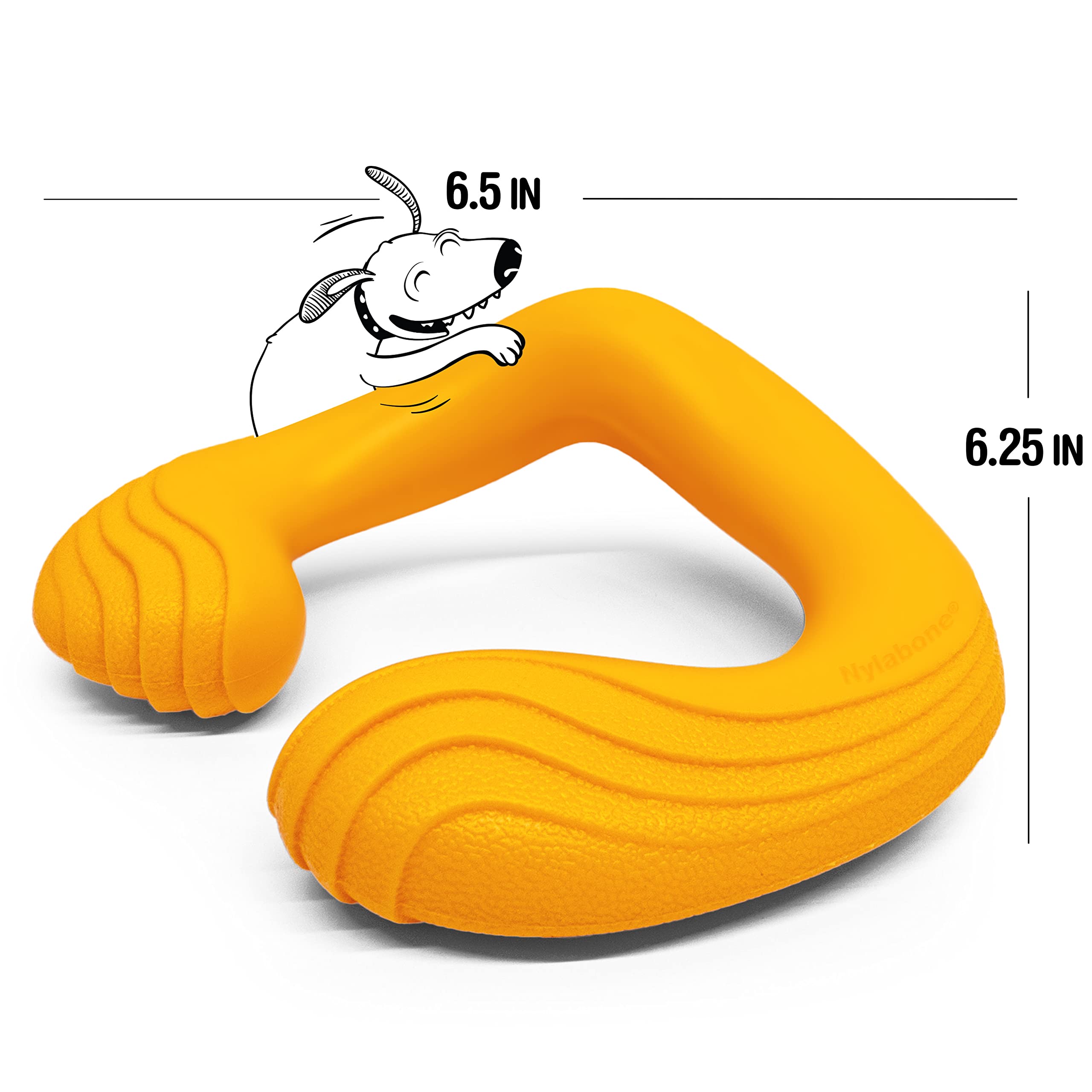 Nylabone C-Shuu Interactive Dog Toy - Lightweight Squishy Dog Chase Toy for Creative Play & Dog Exercise